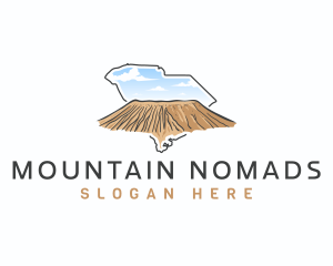 South Carolina Amboy Crater Mountain logo design