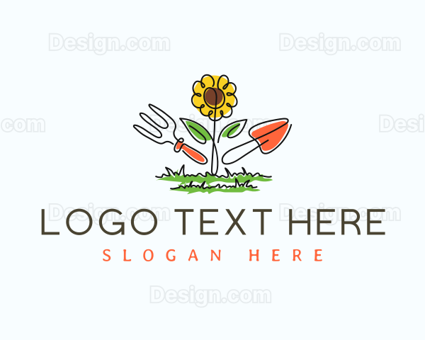 Flower Gardener Tools Logo