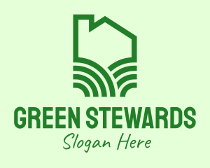 Green Eco Home logo design