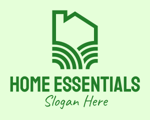 Green Eco Home logo design