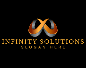 3D Infinity Loop logo design