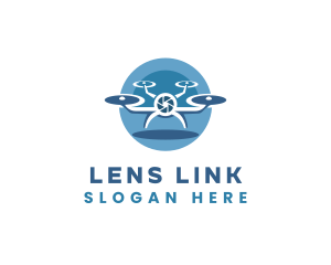 Drone Lens Security logo design