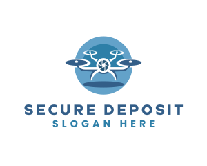 Drone Lens Security logo design