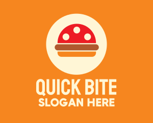 Mushroom Burger Restaurant logo design