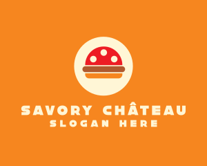 Mushroom Burger Restaurant logo design