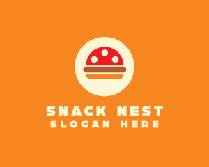 Mushroom Burger Restaurant logo design