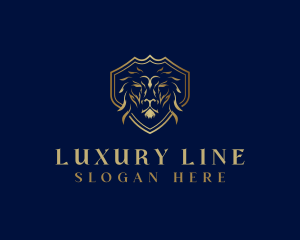 Luxury Royalty Lion logo design