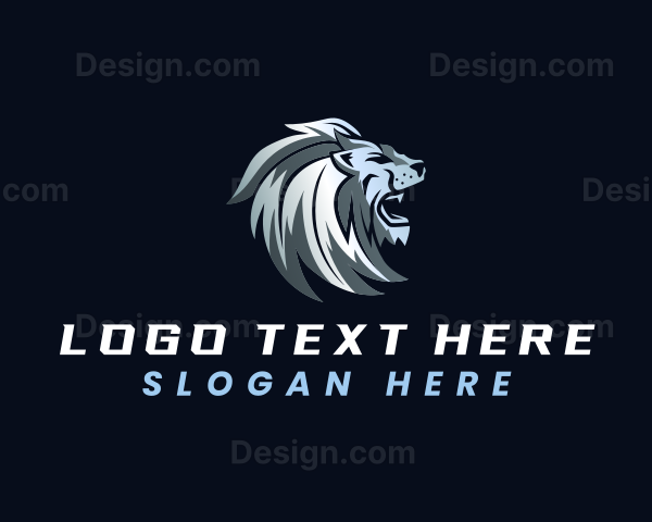 Lion Feline Hunting Logo