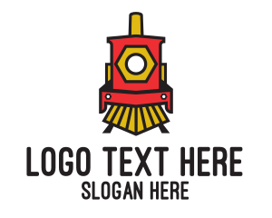 Red Locomotive Train logo