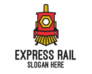 Red Locomotive Train logo