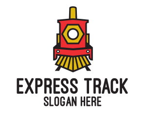 Red Locomotive Train logo