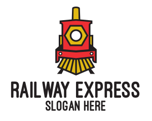 Red Locomotive Train logo