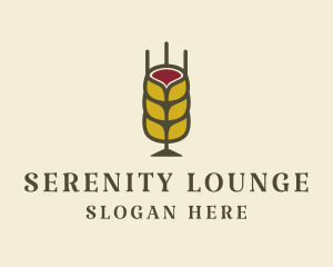 Wine Wheat Pub logo design