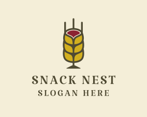 Wine Wheat Pub logo design