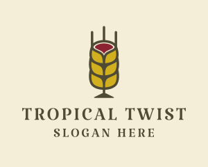 Wine Wheat Pub logo design