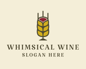 Wine Wheat Pub logo design