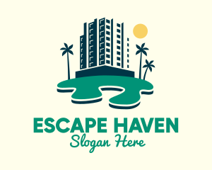 Island Escape Hotel  logo design