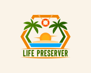 Summer Island Beach logo design