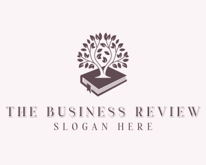 Review Center Tree Book logo design