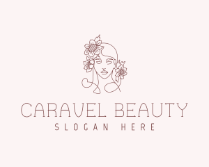 Sunflower Feminine Beauty logo design