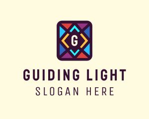 Window Stained Glass Mosaic logo design