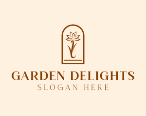 Botanical Flower Plant logo design