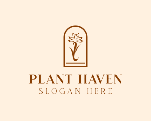 Botanical Flower Plant logo design