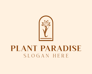 Botanical Flower Plant logo design