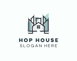 Modern Residential House logo design