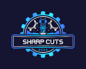 Mechanical Laser Machine logo design