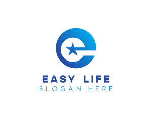 Generic Simple Star Letter E logo design