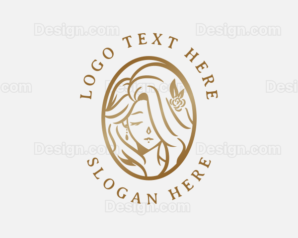 Beauty Woman Hair Salon Logo