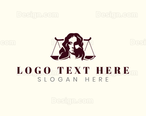 Woman Justice Law Logo