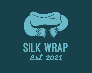 Teal Winter Scarf logo design