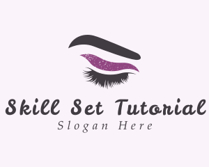 Lashes Makeup Tutorial logo design