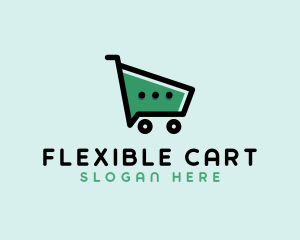 Shopping Cart Chat logo design