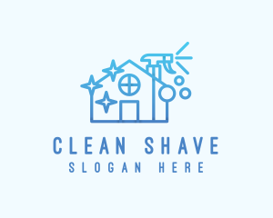 House Cleaning Sprayer logo design