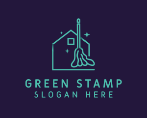 Green Mop Housekeeping logo design