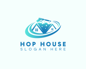 House Cleaning Pressure Washing logo design