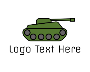 Green War Tank  logo