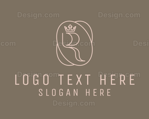 Luxurious Brand Crown Oval Logo