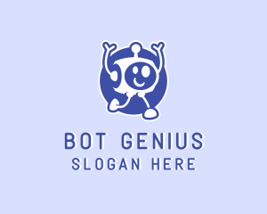 Educational Toy Robot logo design