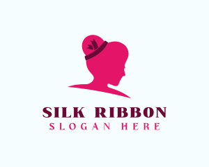 Child Ribbon Girl logo design