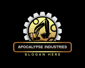 Industry Excavator Construction logo design