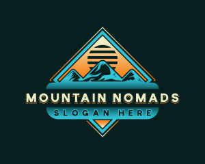 Mountain Nature Travel Destination logo design