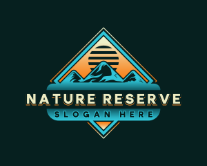 Mountain Nature Travel Destination logo design