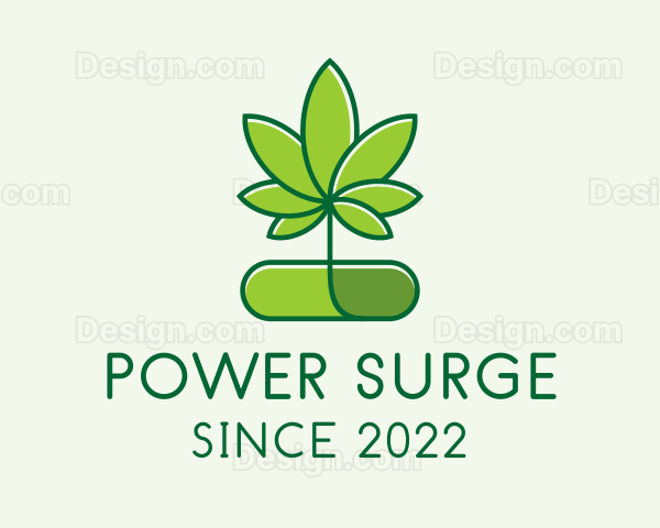 Marijuana Medical Pill Logo