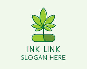 Marijuana Medical Pill  Logo