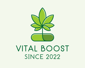 Marijuana Medical Pill  logo design