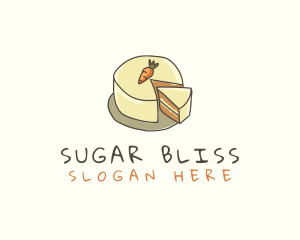 Carrot Cake Dessert logo design